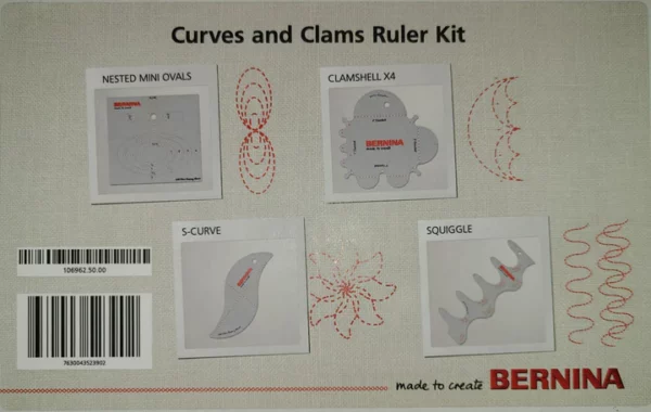 Bernina Curves & Clams Ruler Kit