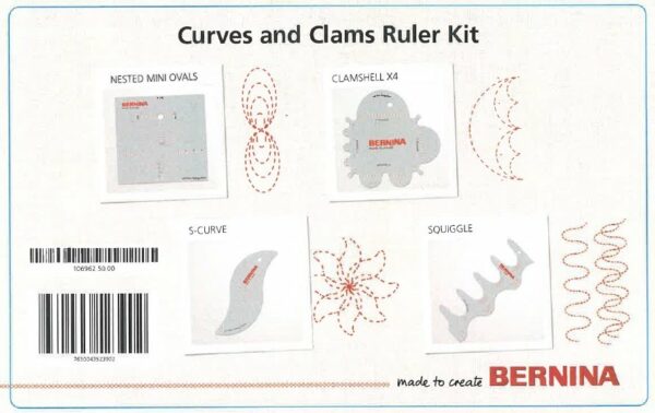 Bernina Curves & Clams Ruler Kit