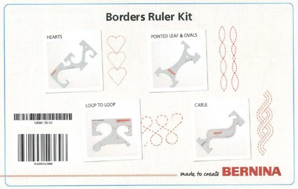 Borders Ruler Kit 4PC Set Bernina