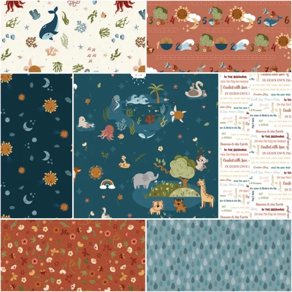 Created with Love Fat Quarter Bundle, 21 Pcs.